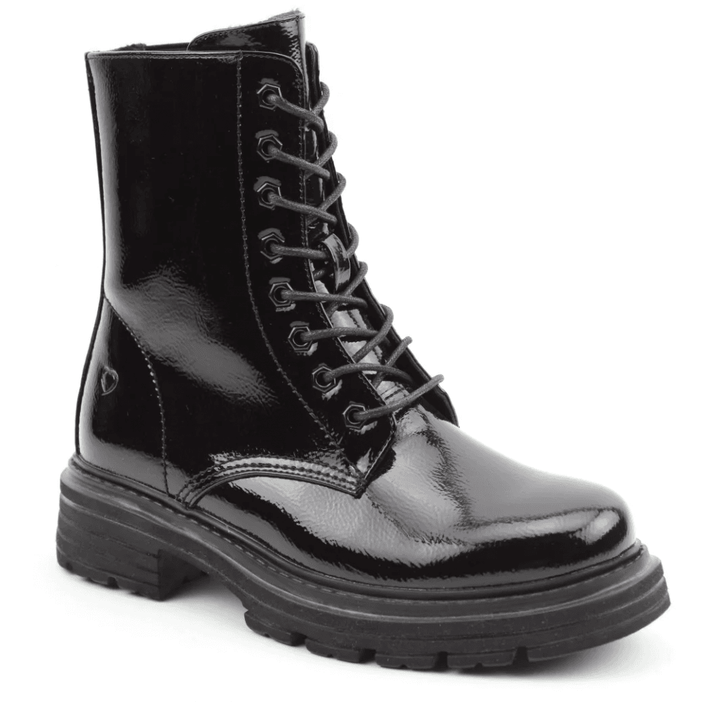 Heavenly feet 2025 black patent boots