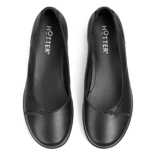 Hotter Shoe ROBYN Ballerina style Flat court shoe WIDE