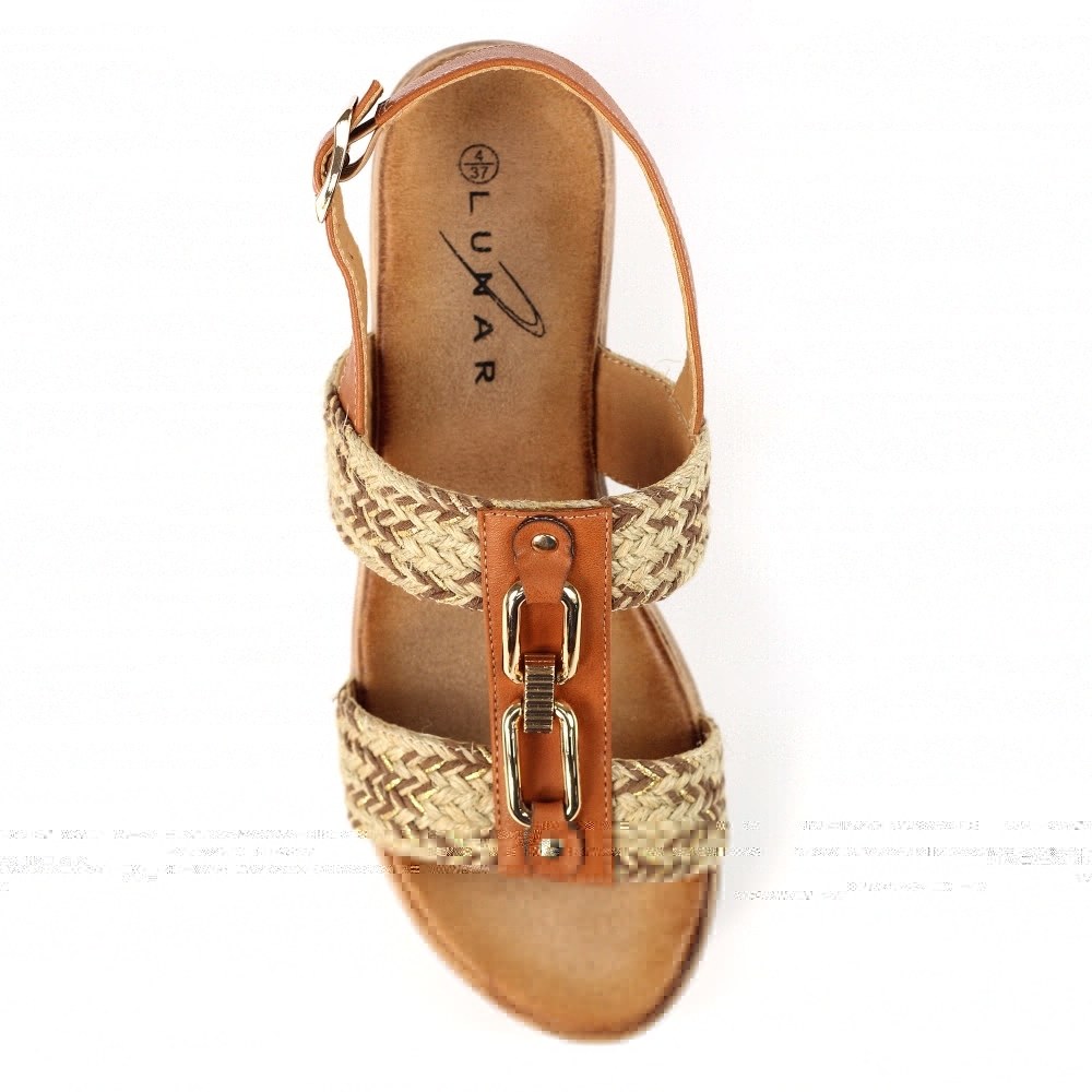 Lunar wedge Sandal Jamie JLY242TN TAN