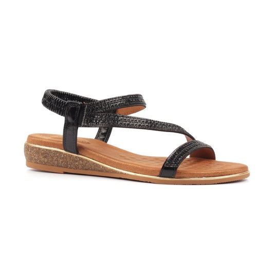 Lunar Jazmine BLACK JLH613BB WIDE FIT Comfort Sandal