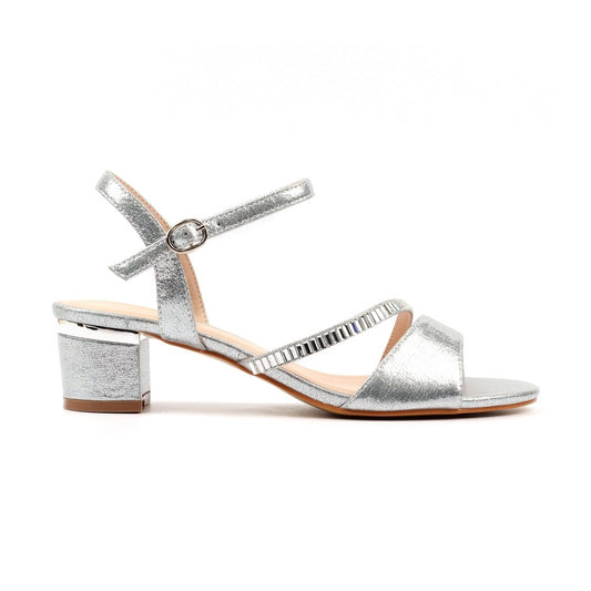 Lunar Jen SILVER Block Heel Sandal JLH585SL