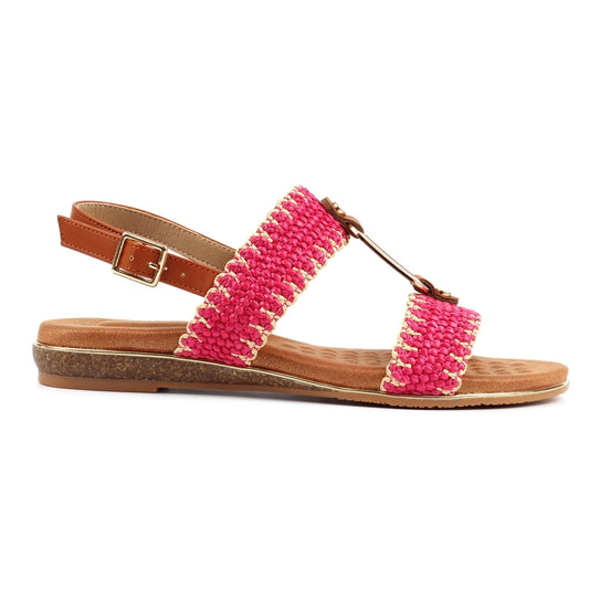 Lunar Jules PINK Comfort Insole Mule Sandal JLH587