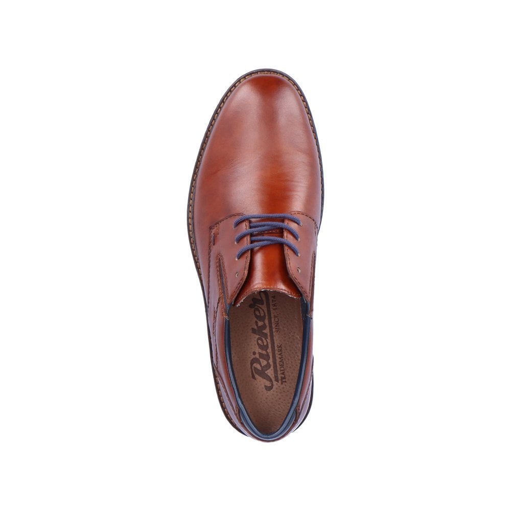 Rieker 14621 BROWN Leather Lace Up Shoe 14621-24