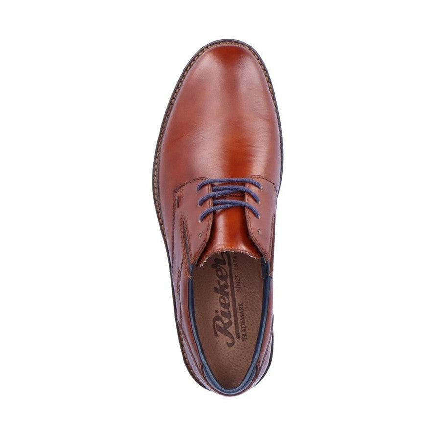 Rieker 14621 BROWN Leather Lace Up Shoe 14621-24