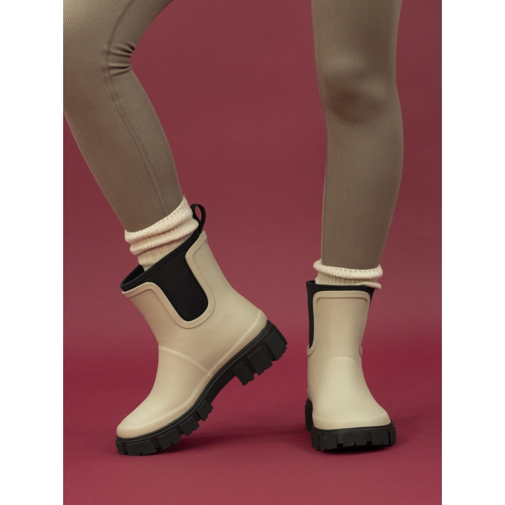 Lunar Lake CREAM Stylish Wellington Boot ELZ006-CR