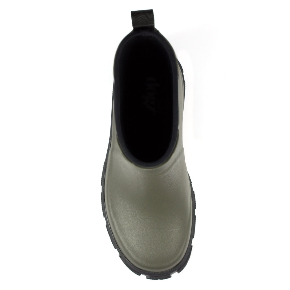 Lunar Lake OLIVE Chunky Sole Trendy Wellington ELZ006-OL