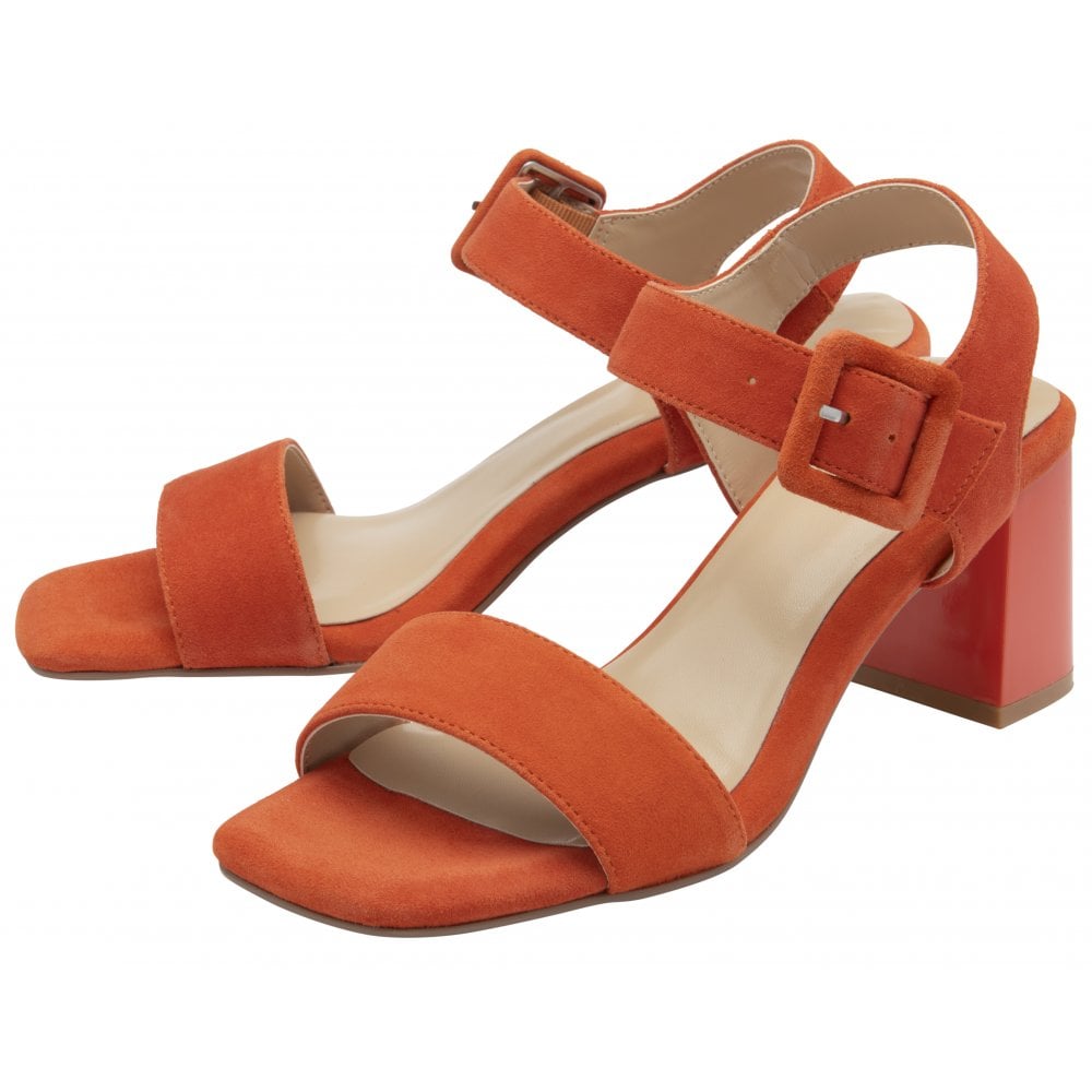 Lotus Occasion Wear Shoe Nora Block Heeled Sandal Suede