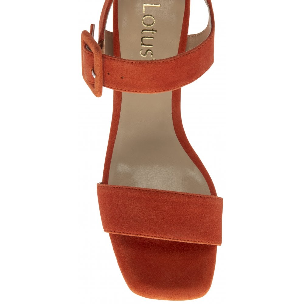 Lotus Occasion Wear Shoe Nora Block Heeled Sandal Suede