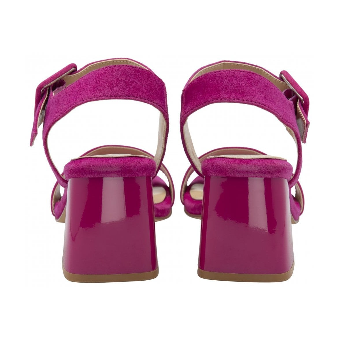 Lotus Occasion Wear Shoe Nora Block Heeled Sandal Suede PINK ULS545