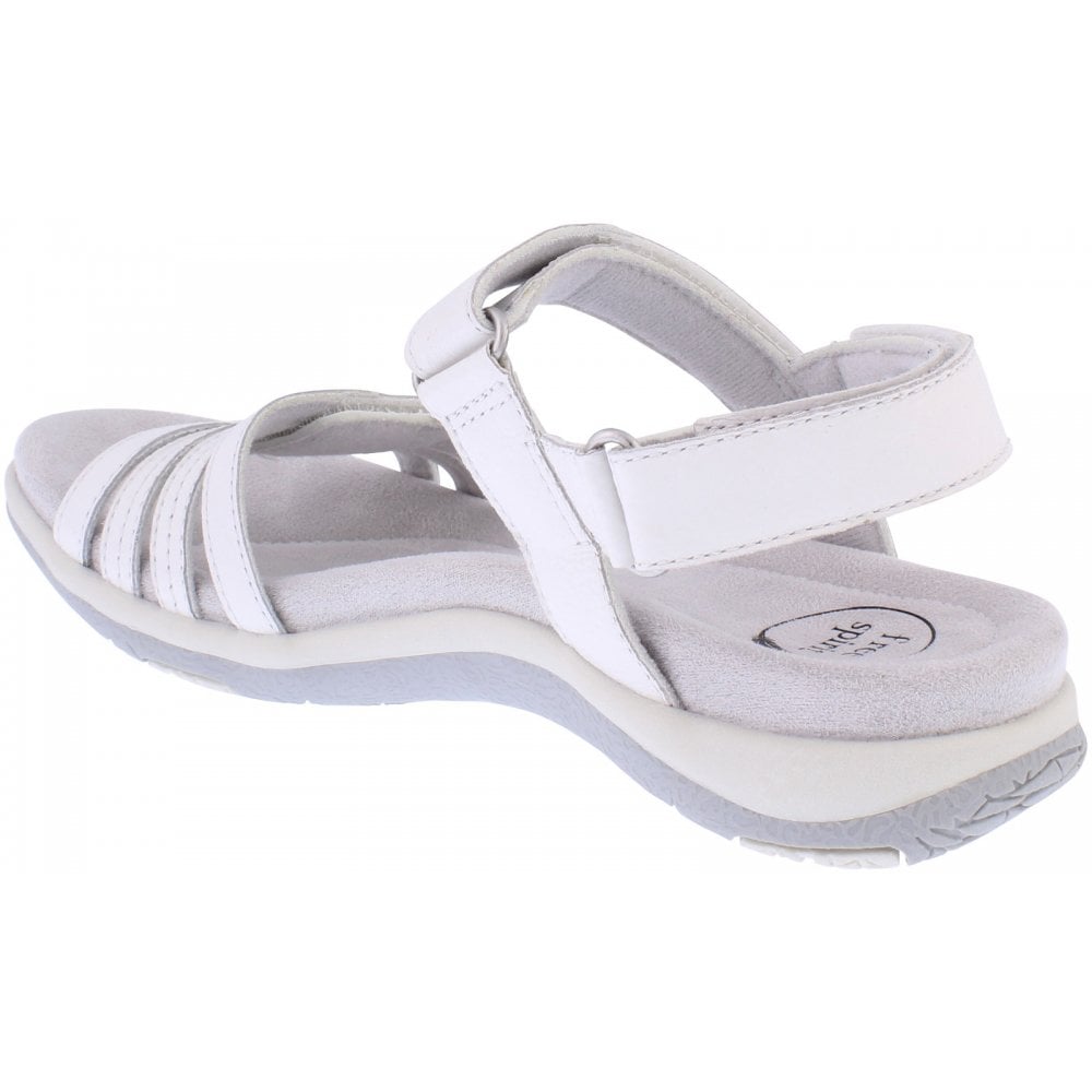 Free Spirit Maddy WHITE Touch Fastening Walking Sandal