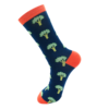 Mr Heron Broccoli quality bamboo Socks NAVY MH240