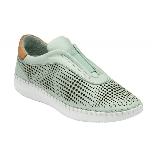 Lotus Lorena MINT Leather Slip On Trainer Style Shoe ULS540