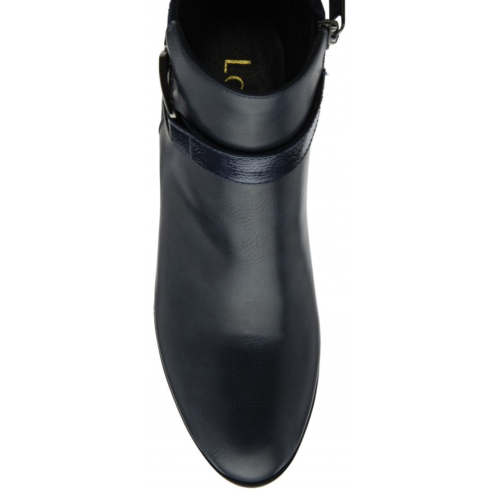 Lotus Adelaide NAVY Block Heel Dress Boot