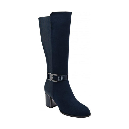 Lotus Elsa NAVY Knee High Boot