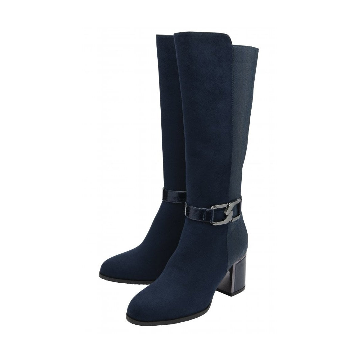 Lotus Elsa NAVY Knee High Boot