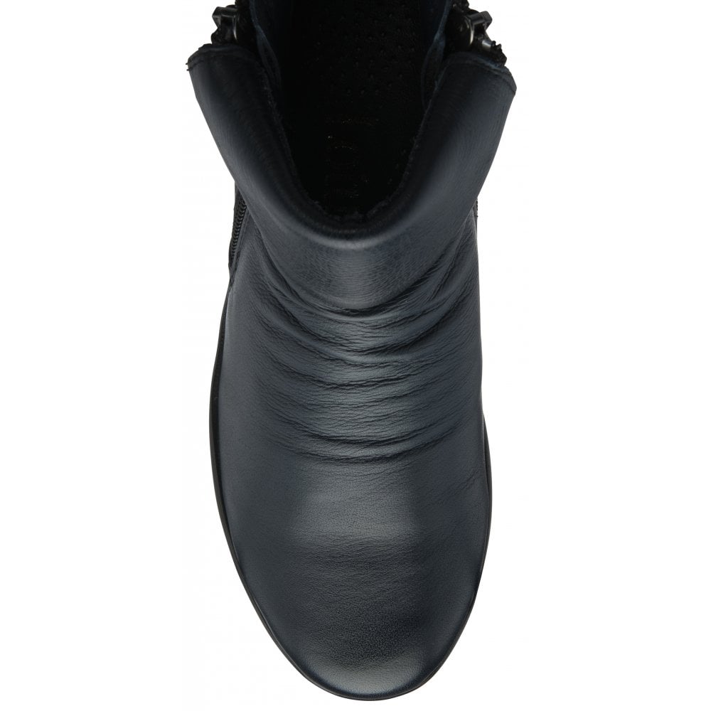 Lotus Cordelia NAVY Soft Leather Zip Ankle Boot CORDELIA CONT SIZES