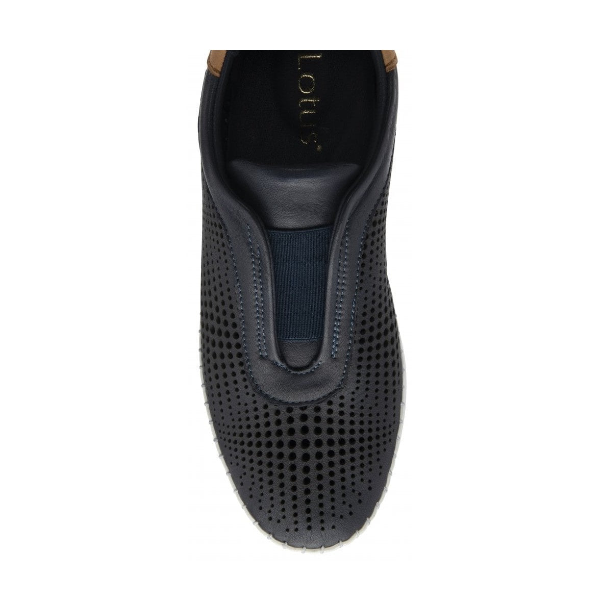 Lotus Lorena NAVY Soft Leather Slip On Trainer Style Shoe ULS540