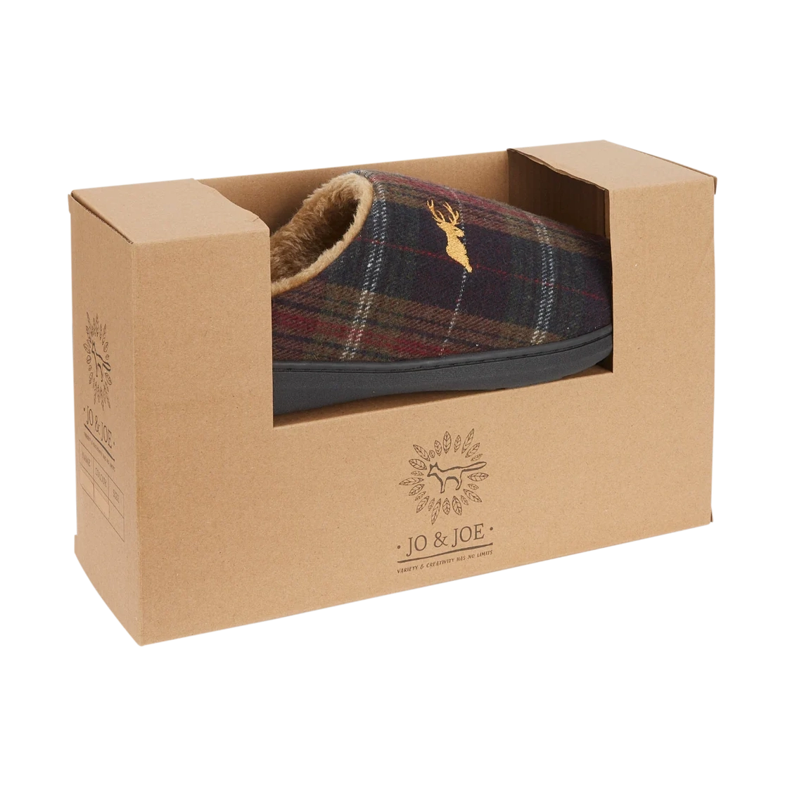 Nidderdale BROWN Lined Mule Slipper in Gift Box