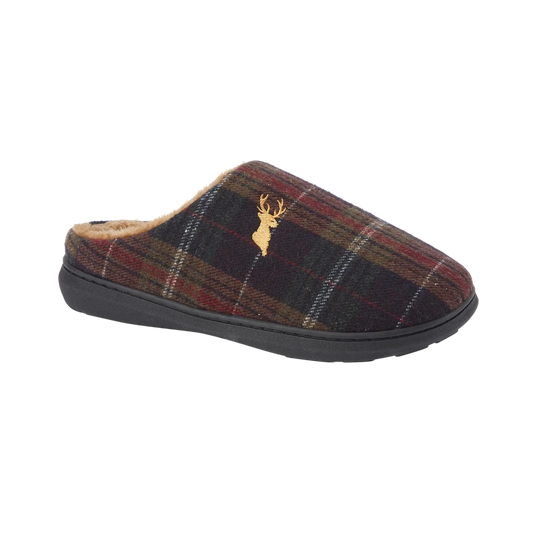 Nidderdale BROWN Lined Mule Slipper in Gift Box
