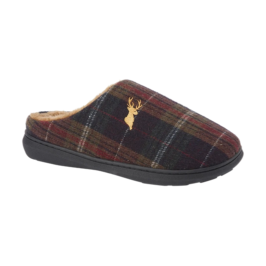 Nidderdale BROWN Lined Mule Slipper in Gift Box