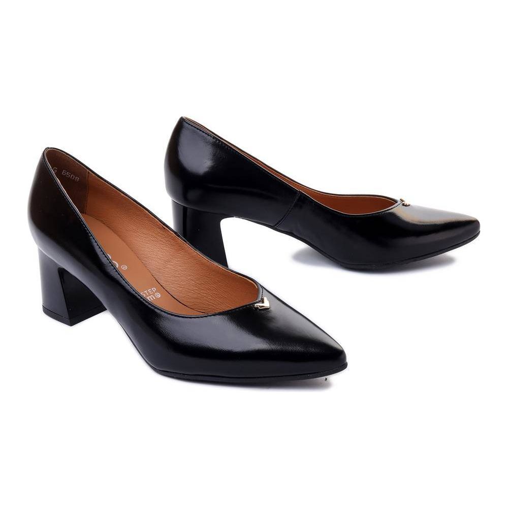 Bioeco 6508 BLACK Patent Leather Court Shoes 6508-1974