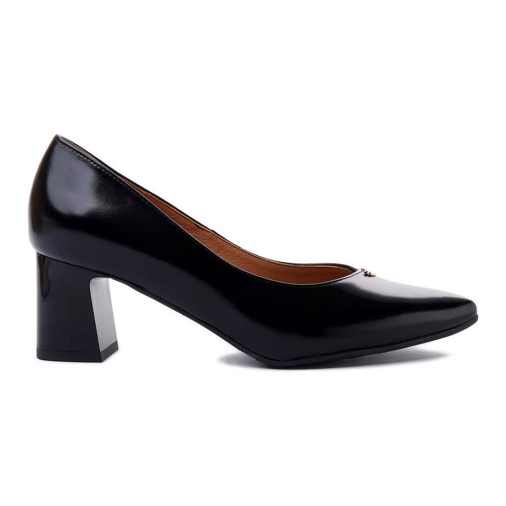Bioeco 6508 BLACK Patent Leather Court Shoes 6508-1974