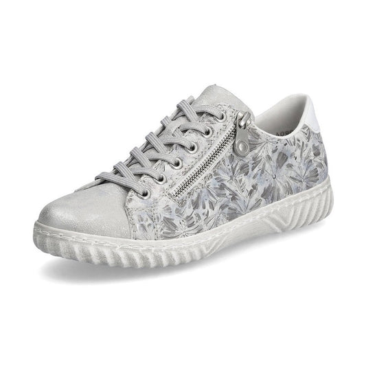 Rieker Trainer N0900-90 SILVER Print Sneakers