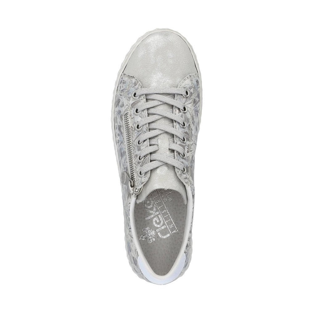 Rieker Trainer N0900-90 SILVER Print Sneakers