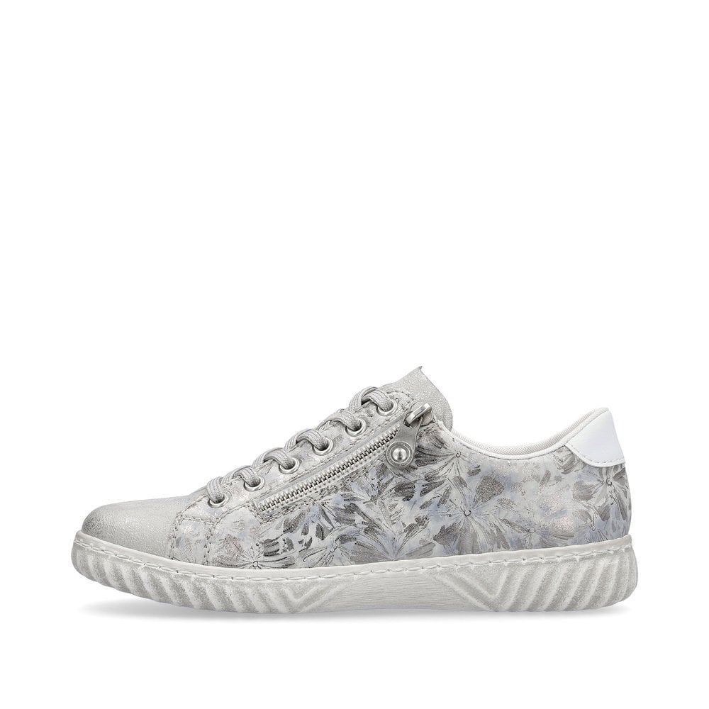 Rieker Trainer N0900-90 SILVER Print Sneakers
