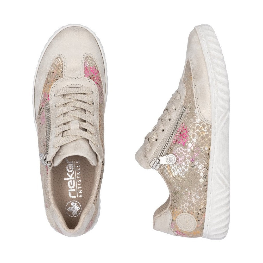 Rieker N0902 MULTI Trainer with Laces and Zip N0902-90