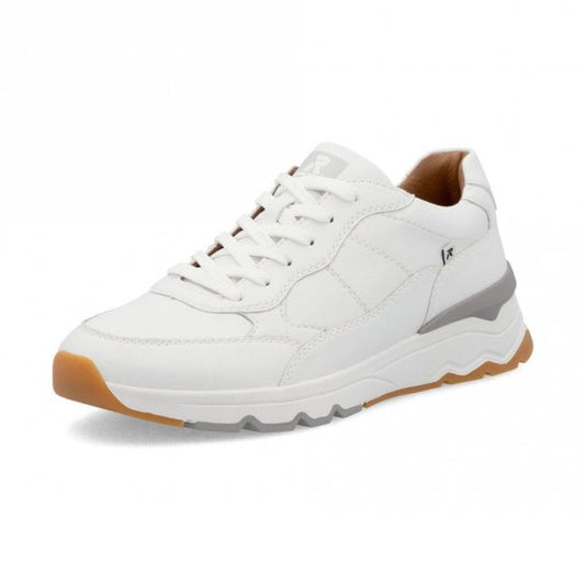 Rieker U0904 WHITE Quality Leather Trainer U0904-80