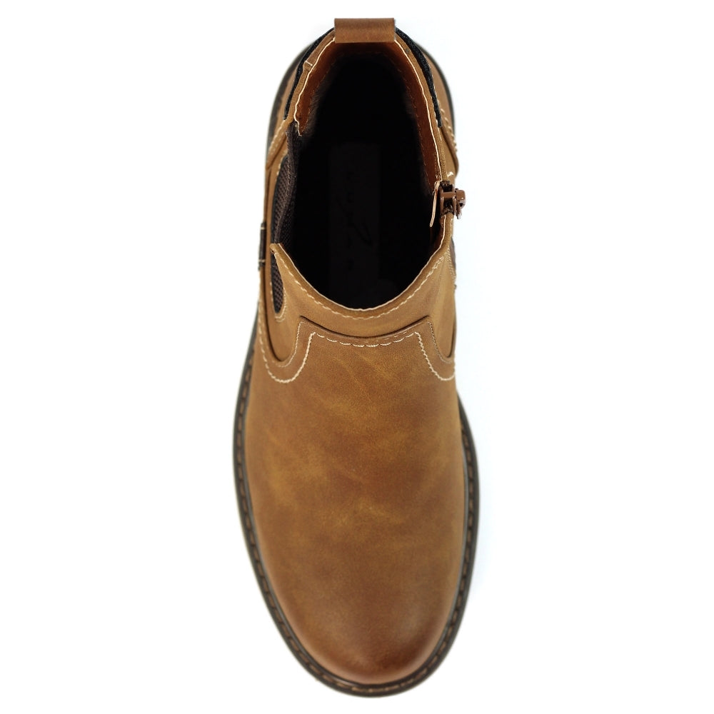 Lunar Roxie DARK TAN Chelsea Ankle Boot GLB217TN ROXIE111
