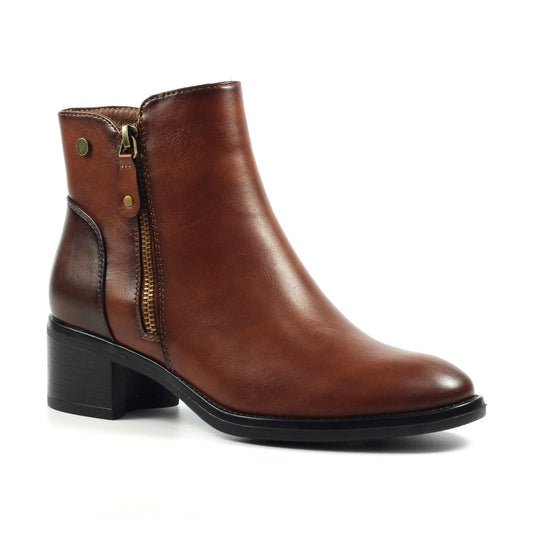 Lunar Classic Ankle Boot Sabina TAN with Zip GLC007-TN