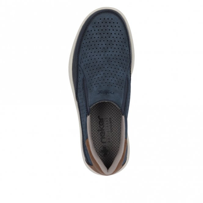 Rieker Mens 16952 NAVY Slip On Casual Shoe 16952-14