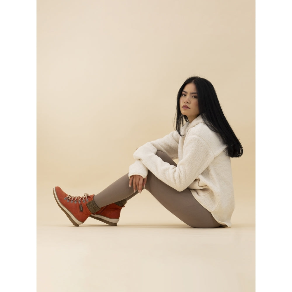 Lunar Sycamore Glb150 ORANGE Waterproof Hiker Style Zip Boot