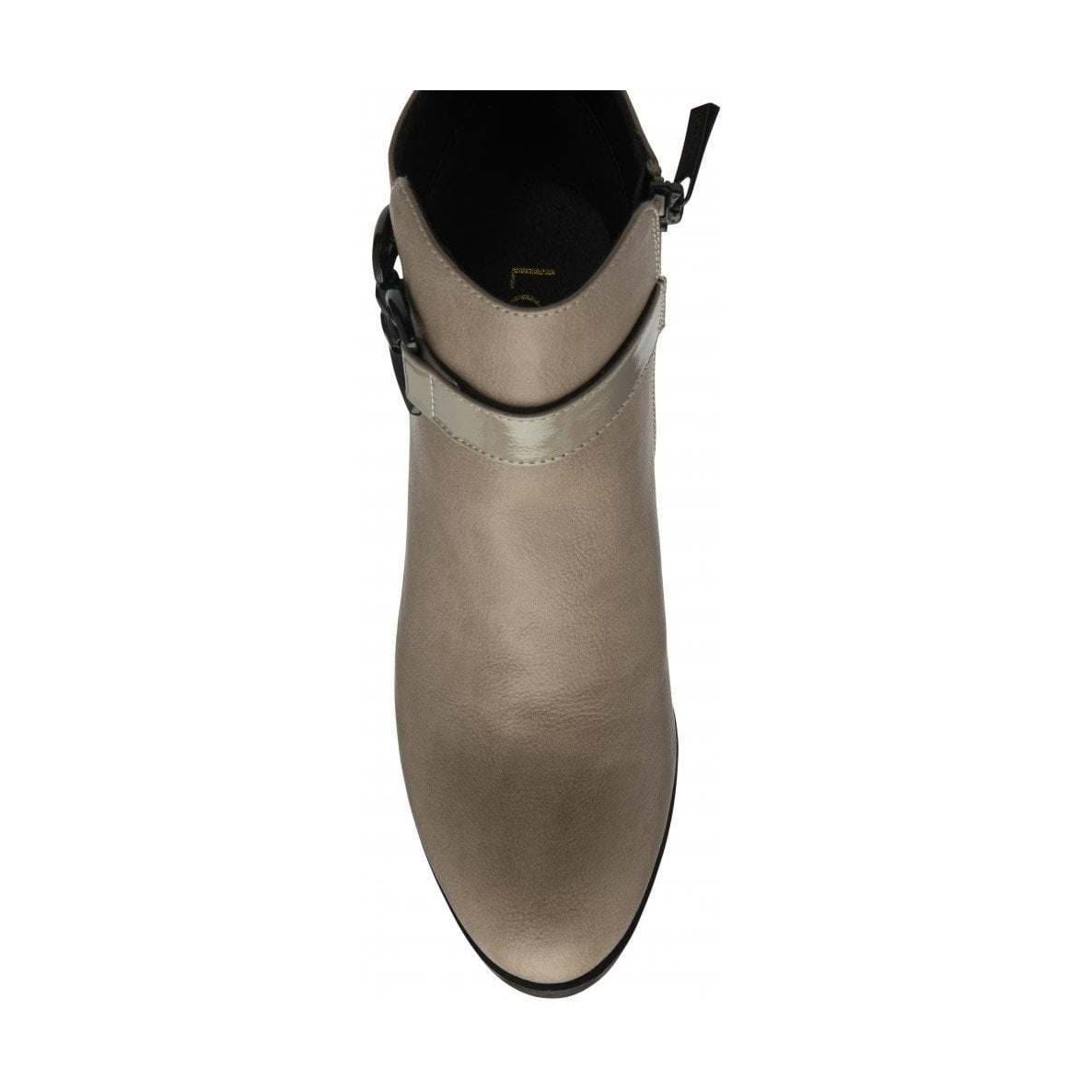 Lotus Amarin TAUPE Block Heel Zip Ankle Boot ULB454