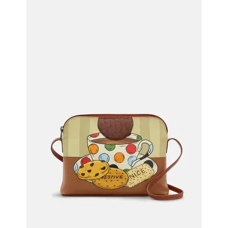 Yoshi Tea & Biscuits Cross Body Bag BROWN YB256
