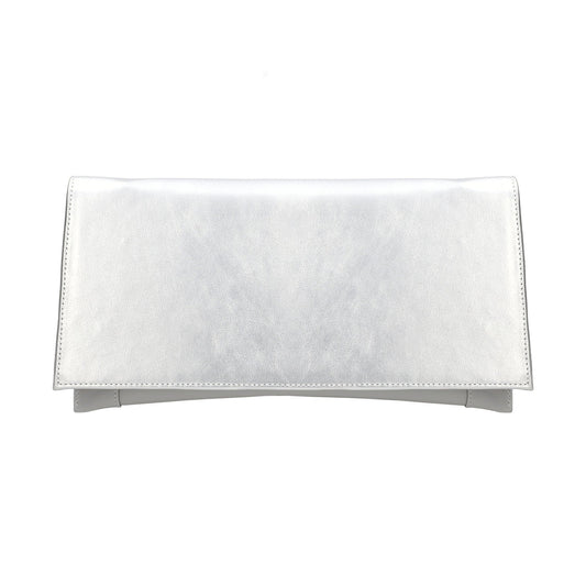 Bioeco Occasion Wear B002 SILVER 2439 Clutch Bag to Match 4180 Shoe