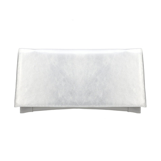 Bioeco Occasion Wear B002 SILVER 2439 Clutch Bag to Match 4180 Shoe