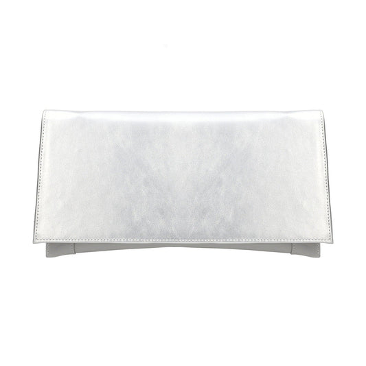 Bioeco Occasion Wear B002 SILVER 2439 Clutch Bag to Match 4180 Shoe