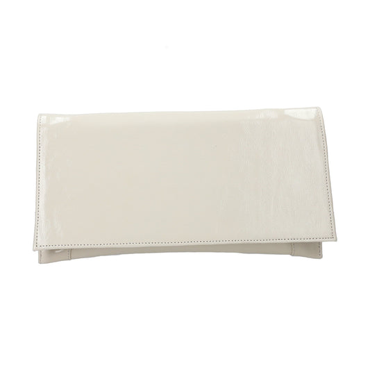 Bioeco B002 LIGHT BEIGE PATENT Leather Clutch / Shoulder bag to Match 4079 shoes