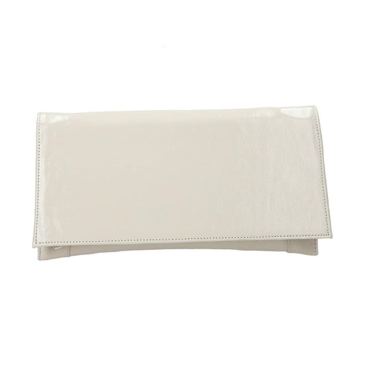 Bioeco Occasion Wear B002 LIGHT BEIGE PATENT Leather Clutch / Shoulder bag to Match 4079 shoes