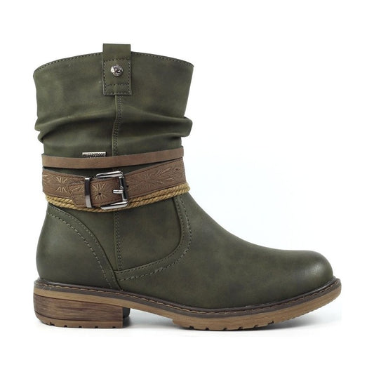 Lunar Veronica Olive Green Waterproof Western Style BootGlb145