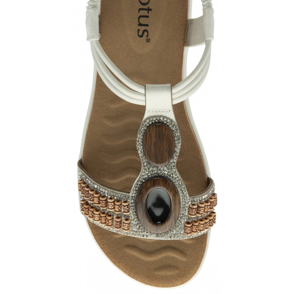 Lotus Bertolini WHITE Comfort Sandals