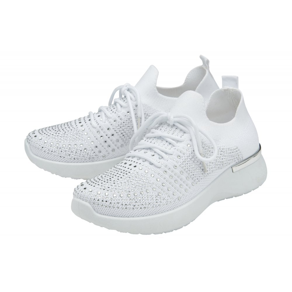 Lotus Robuck WHITE Slip On Trainer