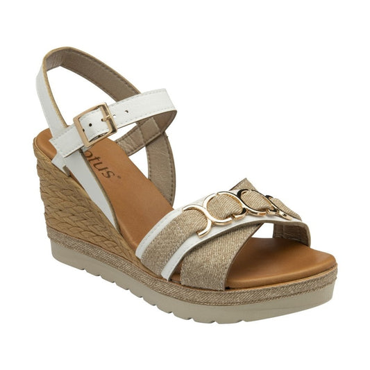 Lotus Solena WHITE Wedge Sandal ULP369
