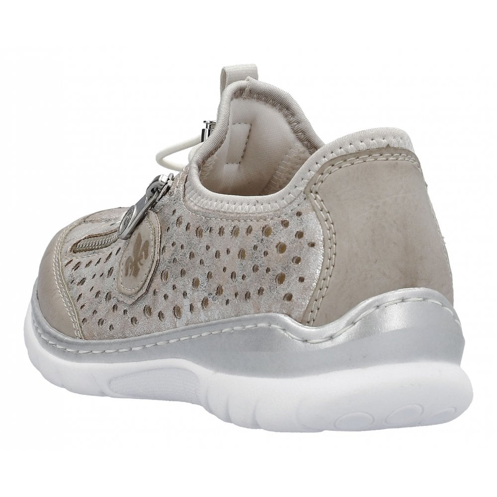 Rieker Trainer Style Slip On Shoe L32p6-90 LIGHT GOLD