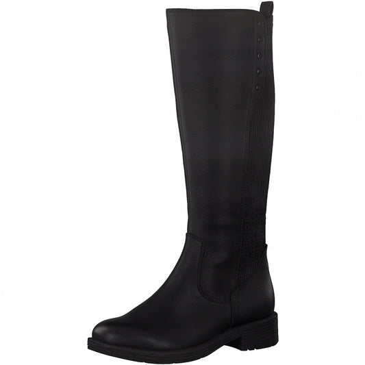 Jana Long Riding Boot with zip 25560 BLACK