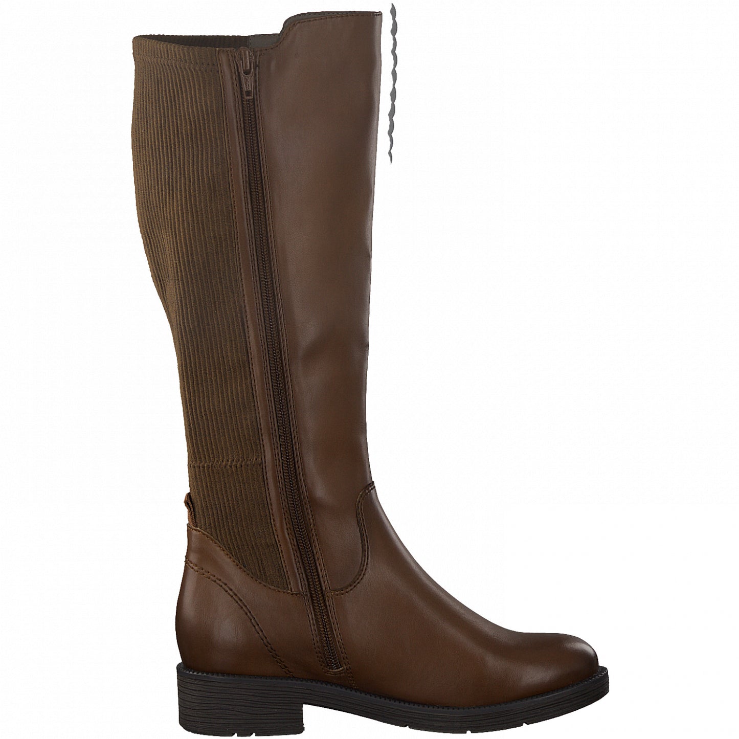 Jana Long Riding Boot with zip 25590 CHESTNUT