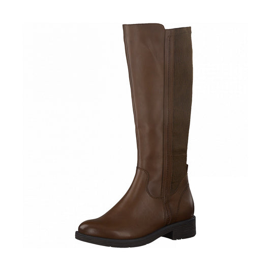 Jana Long Riding Boot with zip 25590 CHESTNUT